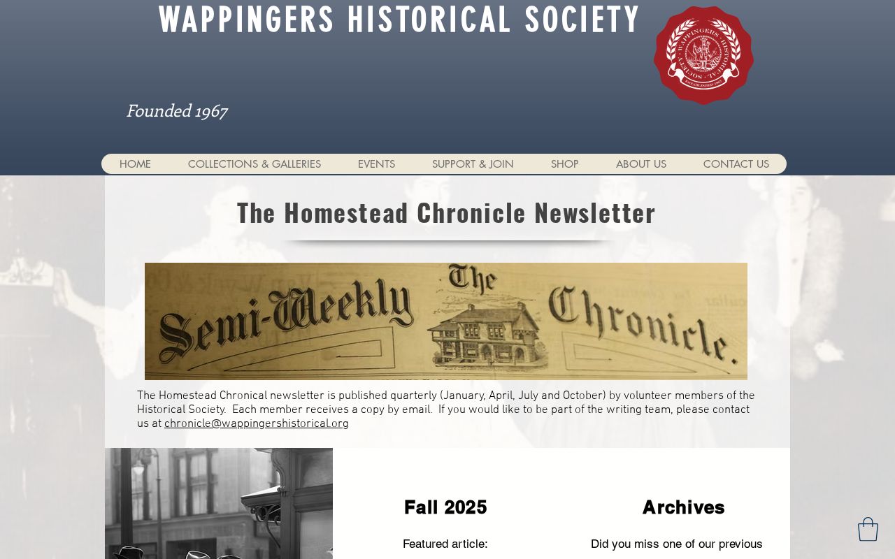 Wappinger city directory historical context from Wappingers Historical Society